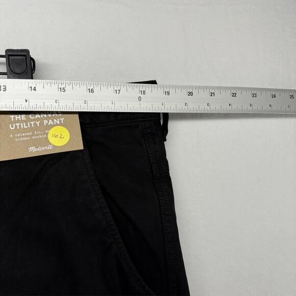 Madewell Pants Men's 36x30 Black Canvas Utility Double Knee Canvas MSRP $128 NEW - Picture 5 of 11